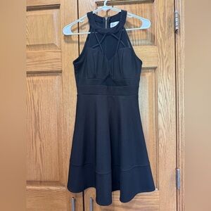 Emerald Sundae halter dress‎ with sheer neckline